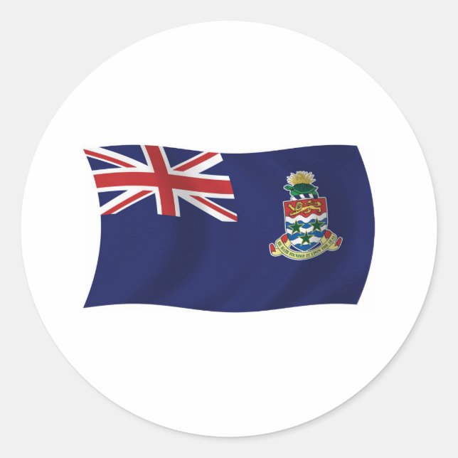 Cayman Islands Flag Sticker (Front)