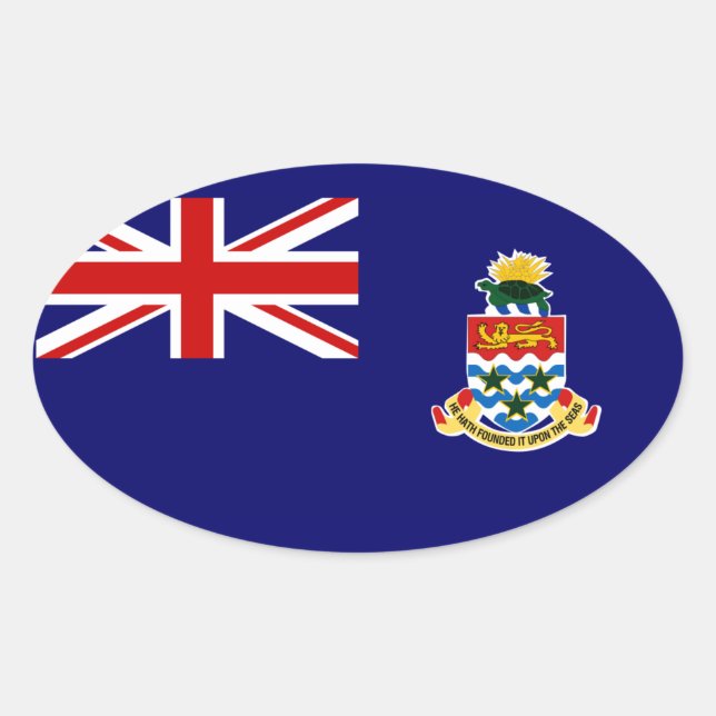 cayman islands oval sticker (Front)