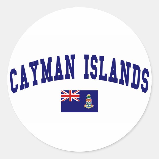 Cayman Islands Style Classic Round Sticker (Front)