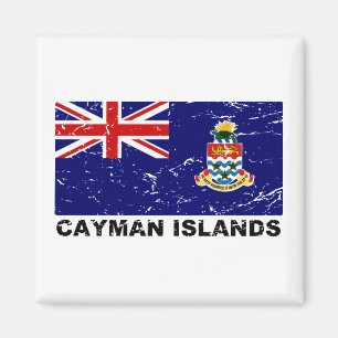 Cayman Islands Vintage Flag Magnet