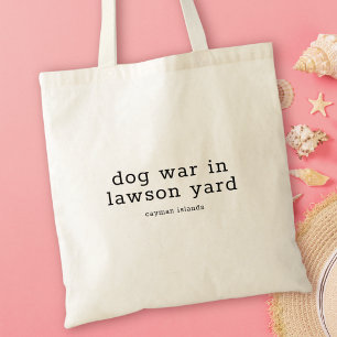 Caymanian Dialect Folk Song Dog War in Lawson Yard Tote Bag