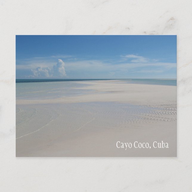 Cayo Coco Cuba Beach Postcard (Front)