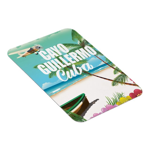 Cayo Guillermo beach vacation poster Magnet (Right Side)