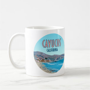 Cayucos California Central Coast Vintage Coffee Mug