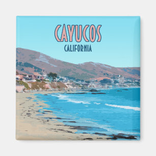 Cayucos California Central Coast Vintage Magnet