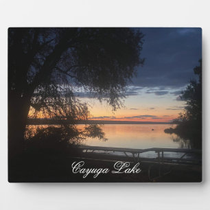 CAYUGA LAKE IN AUTUMN PLAQUE