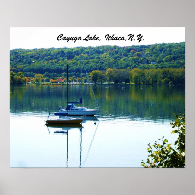 CAYUGA LAKE IN AUTUMN  POSTER (Front)