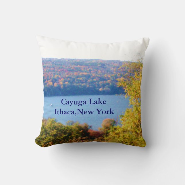 CAYUGA LAKE, ITHACA, N.Y.  CUSHION (Front)