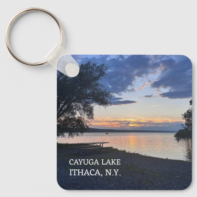 CAYUGA LAKE, ITHACA, N.Y. keychain (Front)