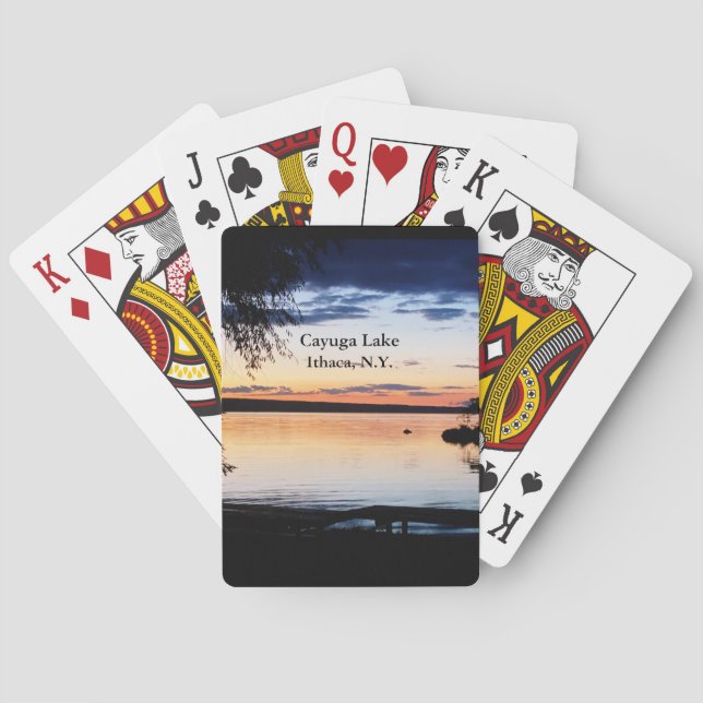 CAYUGA LAKE ITHACA NEW YORK  PLAYING CARDS (Back)