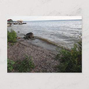 Cayuga Lake Rocky Beach Postcard