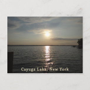 Cayuga Lake Sunset Postcard