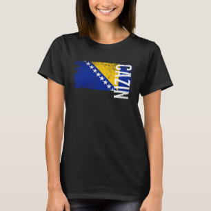 Cazin Bosnia Flag For Bosnian Men Women Kids T-Shirt