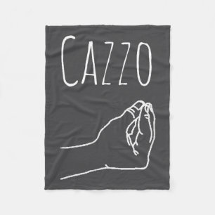 Cazzo Words In Italian Funny Quote Italy Gift  Fleece Blanket