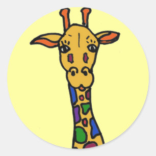 CB- fun giraffe stickers