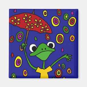 CB- Glorious Frog Dancing in the Rain Magnet