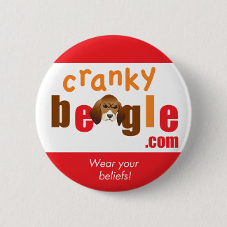 CB Logo Button Red and White