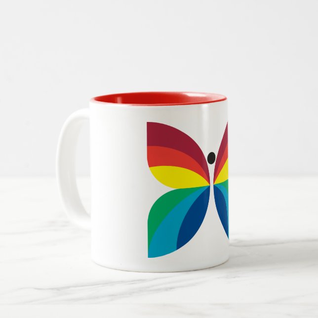 CBC 1966 Logo Two-Tone Coffee Mug (Front Left)