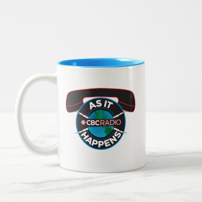 CBC As It Happens Two-Tone Coffee Mug (Left)