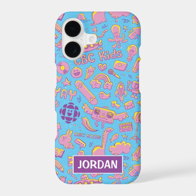 CBC Kids Pattern Personalised Phone Case (Back)