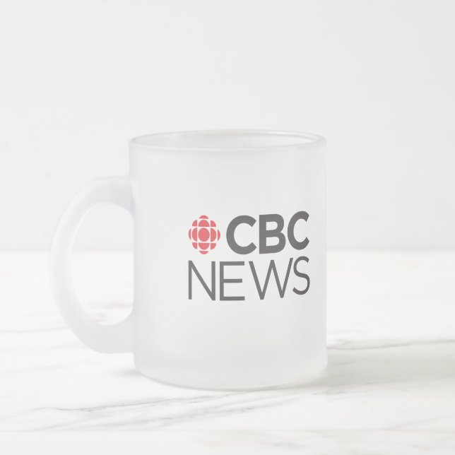 CBC News Frosted Glass Coffee Mug (Left)