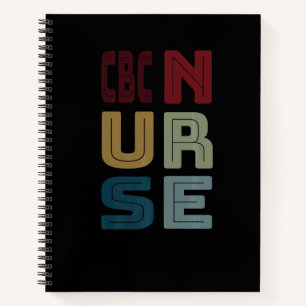 CBC Nurse Certified Breast Care Nurse Vintage Retr Notebook