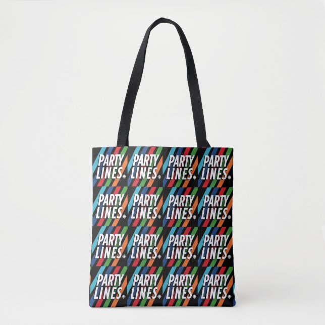 CBC Party Lines Shoulder Tote Bag (Front)