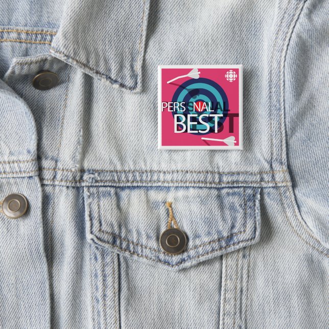 CBC Personal Best 15 Cm Square Badge (In Situ)