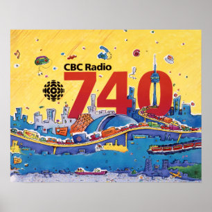 CBC Radio 740 - 1980 promo graphic Poster