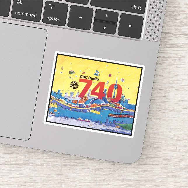 CBC Radio 740 Sticker (Detail)