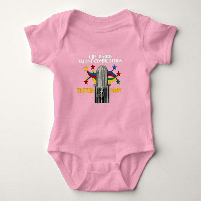 CBC Radio Talent Competition Baby Bodysuit (Front)
