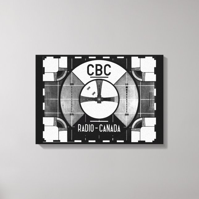 CBC Test Pattern Canvas Print (Front)