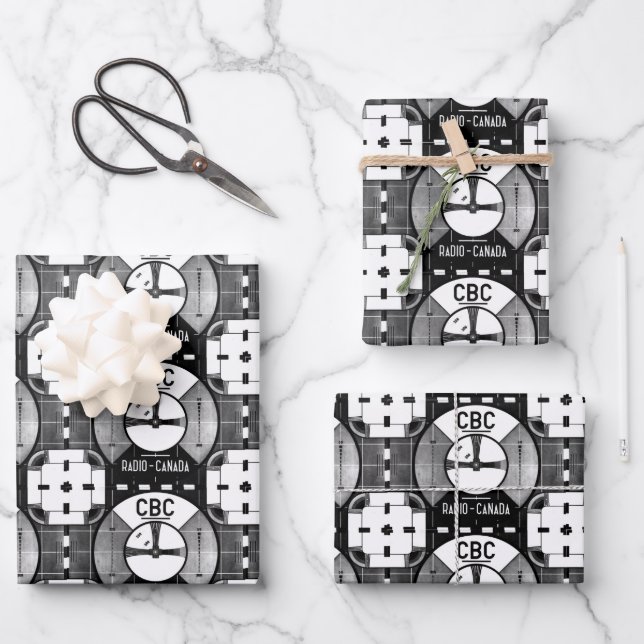 CBC Test Pattern Wrapping Paper Sheet (Front)