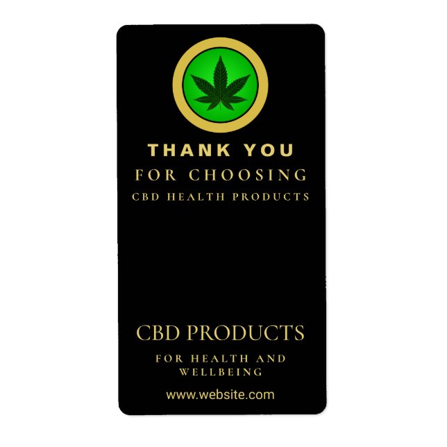 CBD Box Packaging Labels (Front)