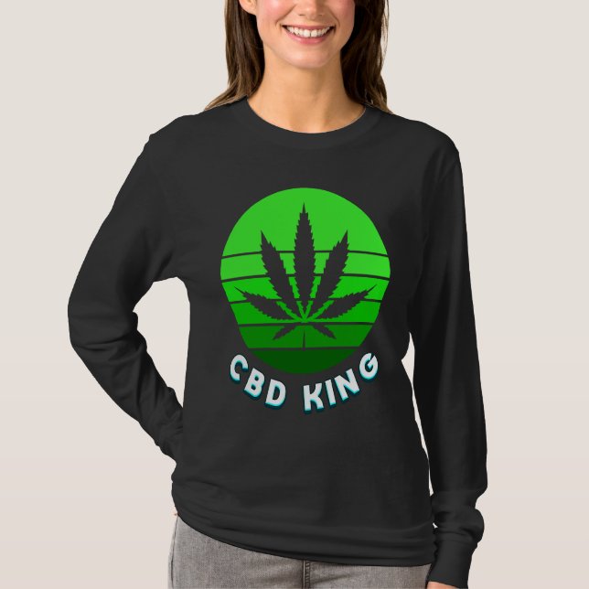 CBD King Capsule Oil Vape CBD  Anxiety Pain Relief T-Shirt (Front)