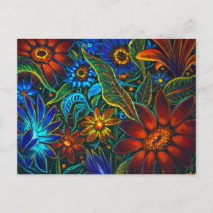 CBjork Avatar Floral Design Postcard