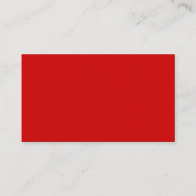#CC0000 Hex Code Web Colour Dark Red Clay Business Card (Front)