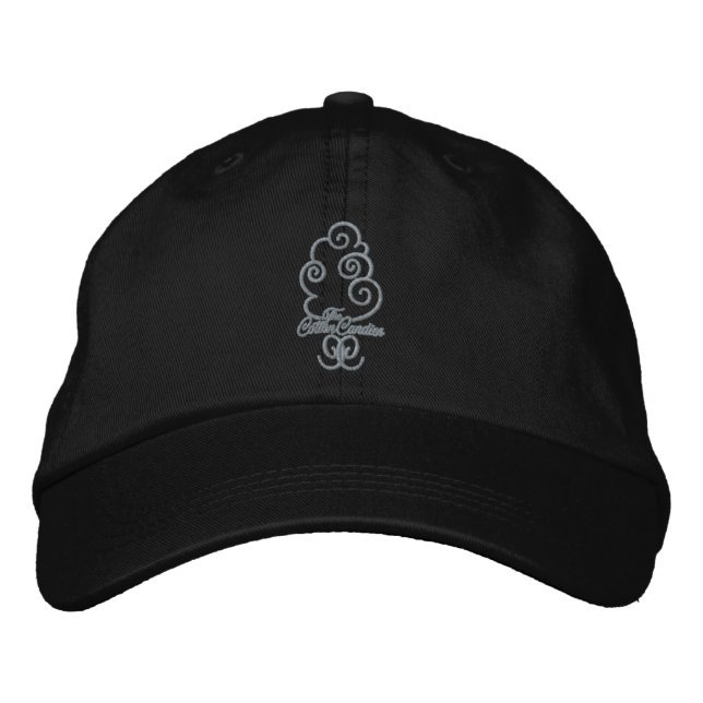 CC logo Embroidered Hat, Black Embroidered Hat (Front)