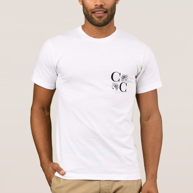 CC Male Pattern Back 1 T-Shirt (Front)