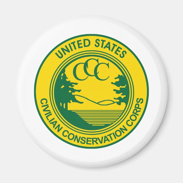 CCC Civilian Conservation Corps Commemorative Magnet (Front)