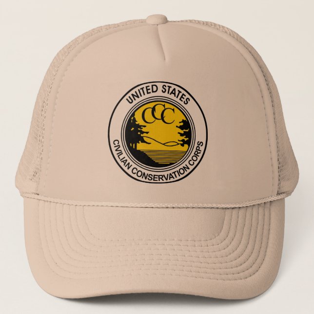 CCC Civilian Conservation Corps Tribute Trucker Hat (Front)