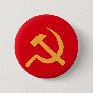 cccp ussr hammer and sickle 6 cm round badge