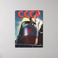 CCCP vintage Soviet Locomotive Poster