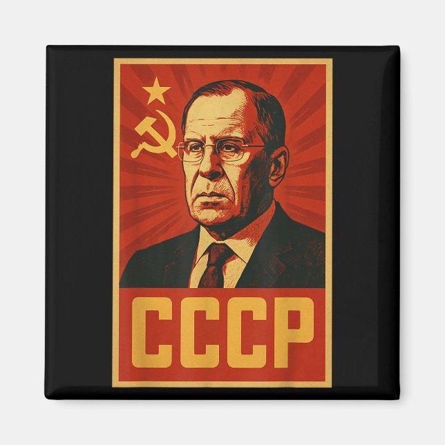 Cccp Vintage Soviet Union Retro Sssr Lavrov  Magnet (Front)