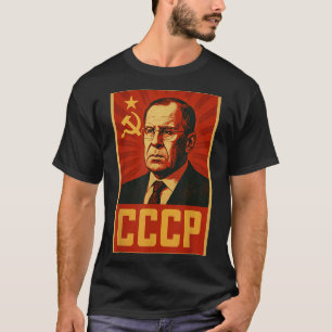 Cccp Vintage Soviet Union Retro Sssr Lavrov  T-Shirt