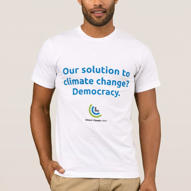 CCL blue Our Solution White T-Shirt (Front)