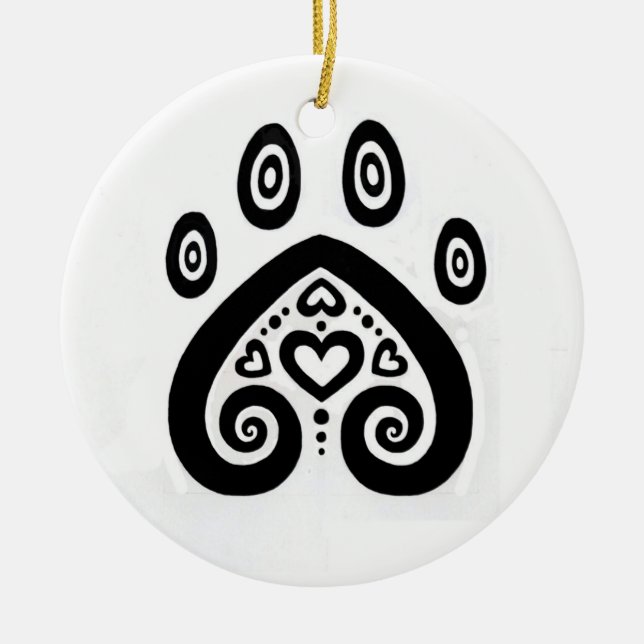 CCLU PawPrint Ornament (Front)