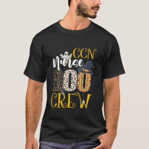 CCN Nurse Boo Crew Halloween Costume Boo Ghost Spi T-Shirt