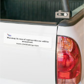 CCP message bumper sticker (On Truck)