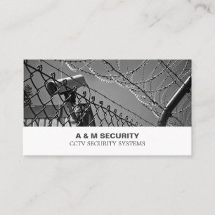 CCTV & Barbed Wire, Security Business Card